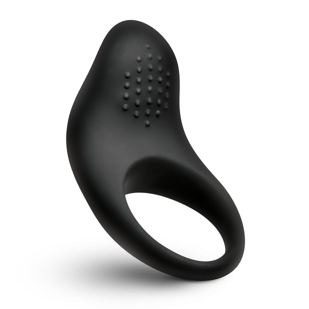 Vibrating Silicone Cock Ring - Black