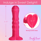 21X Vibrating Ribbed Silicone Dildo