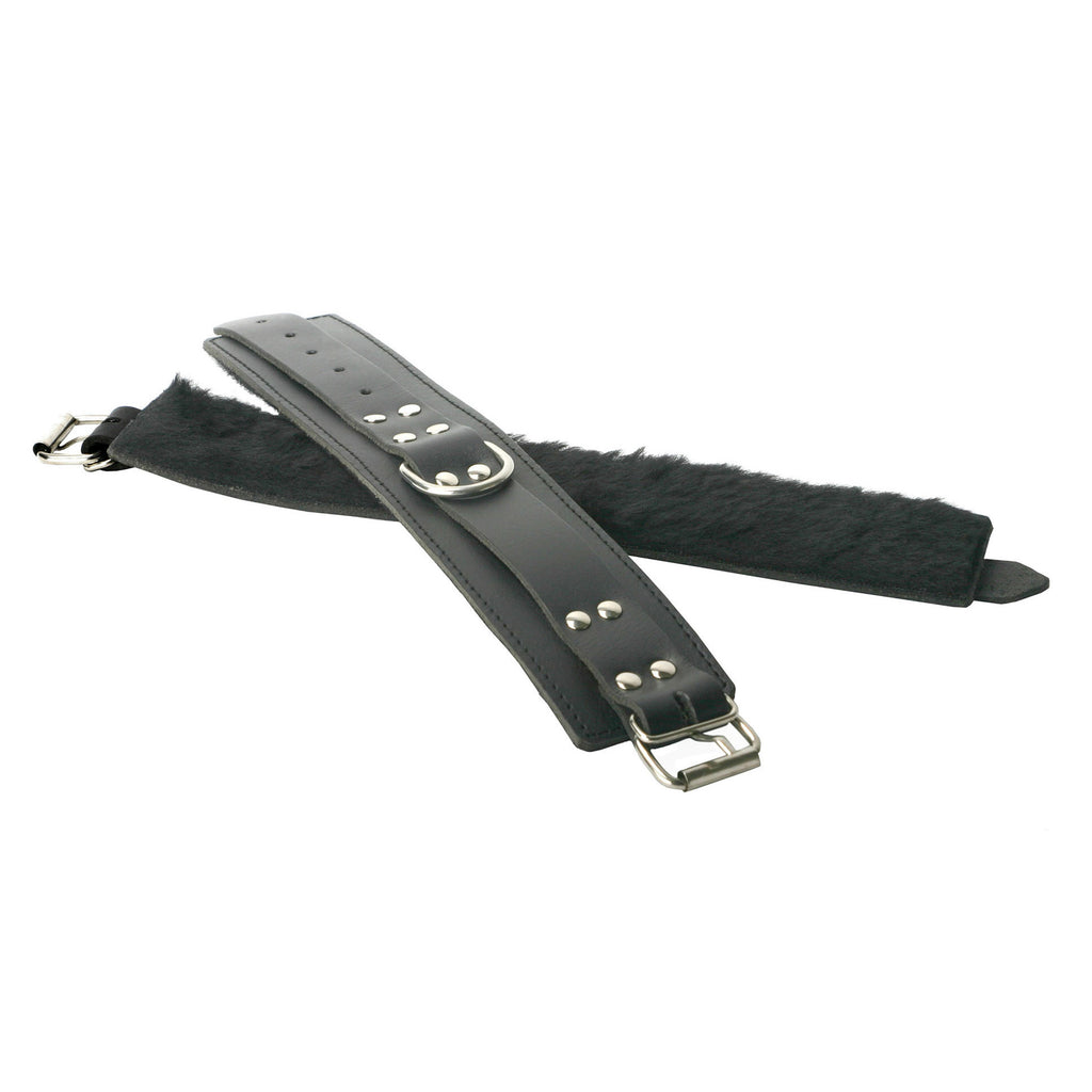 Strict Leather Fur Lined Cuffs