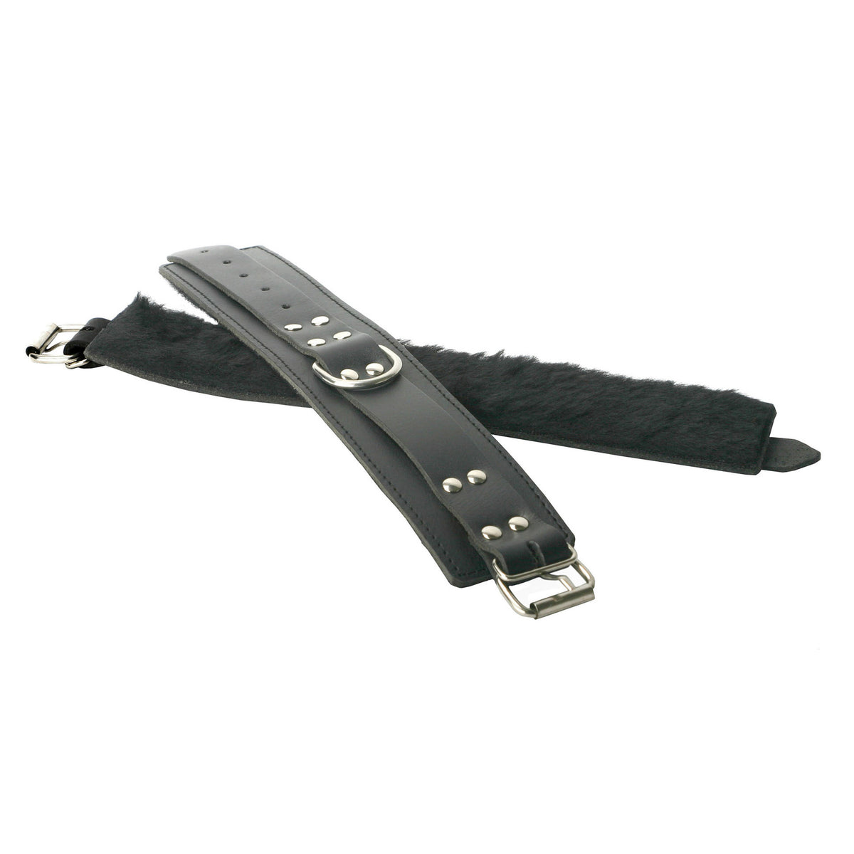 Strict Leather Fur Lined Cuffs