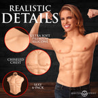 Ripped Silicone Male Chest - Small