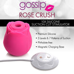 10X Rose Crush Silicone Clitoral Stimulator