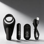 7X Silicone C-Ring with Vibrating Taint Stimulator