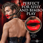 Juicy Lips Silicone Open Mouth Gag