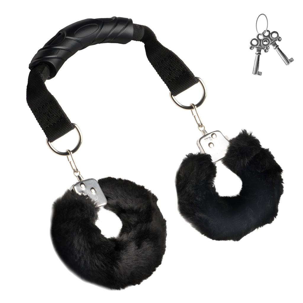 The Handler Furry Handcuffs with Handle