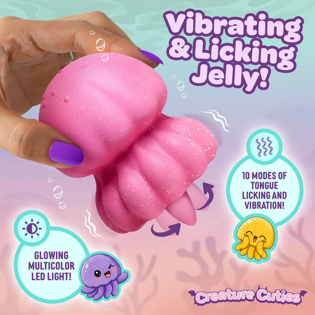 Glow Jelly Licking and Vibrating Stimulator