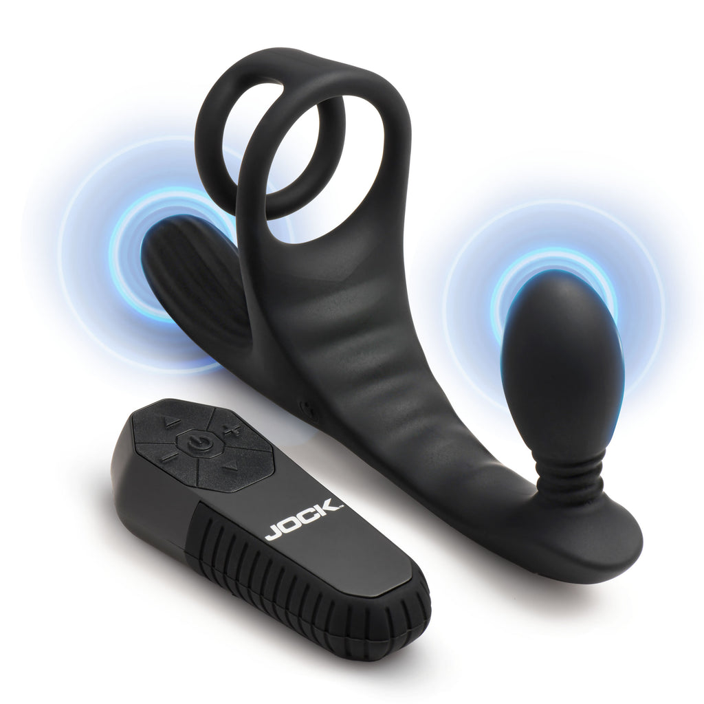 Triple Rush Vibrating C-Ring and Anal Plug w/ Remote