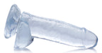 Jock C-Thru Dildo with Balls - 8 Inch