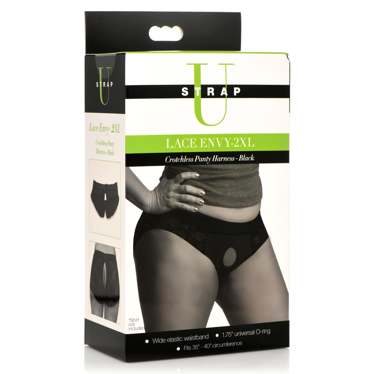 Lace Envy Crotchless Panty Harness - 3XL