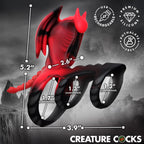 Dragon Flight Vibrating Silicone Cock Ring