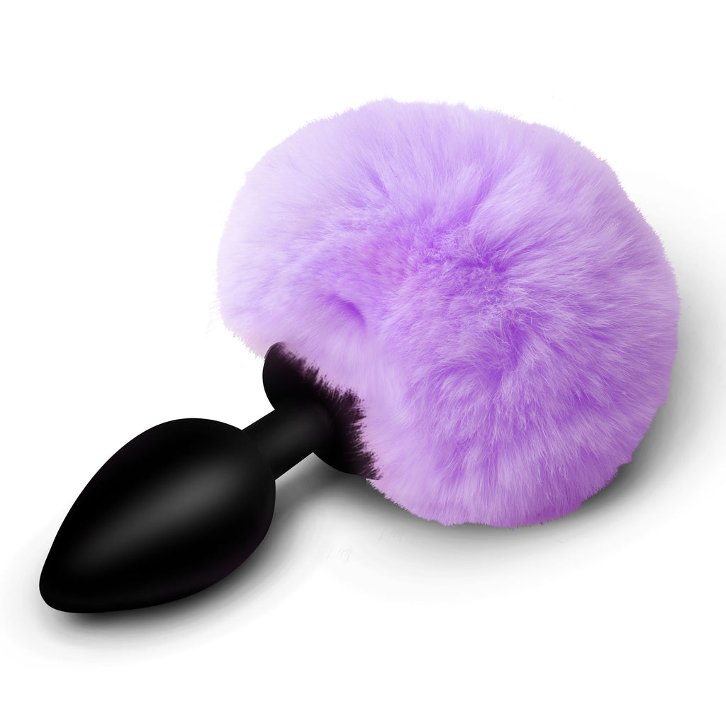 Fluffy Bunny Tail Silicone Plug