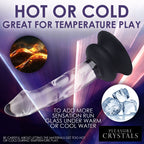 Glass Dildo with Silicone Base - 5.6 Inch