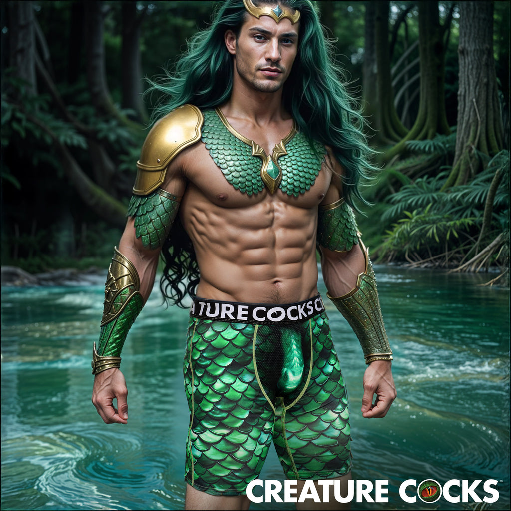 Creature Wear Cockness Monster Lake Creature Boxer Shorts