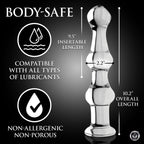 Mammoth 3 Bumps Glass Dildo