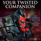 Scarlett Chainheart Bondage Pony Keychain - Red