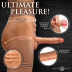 Power Briefs Thrusting & Vibrating Silicone Penis Panties