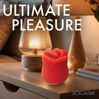 Sweet Kiss Kissing and Vibrating Clitoral Stimulator - Red