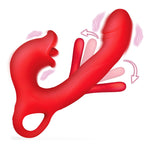 Kissing and Flicking Silicone Vibrator