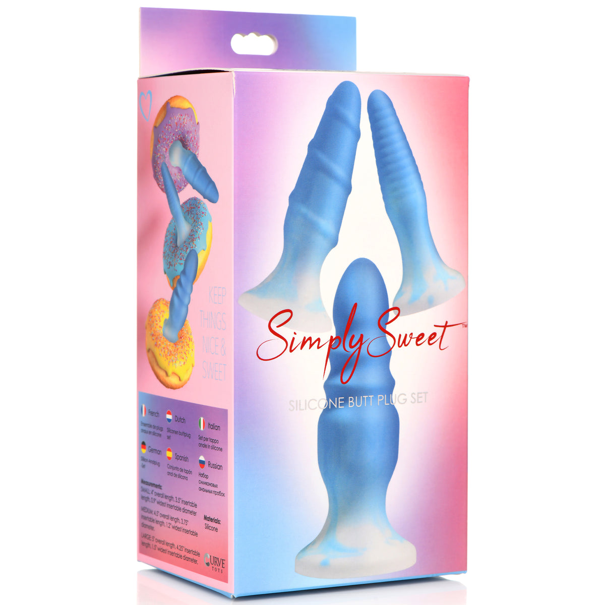 3 Piece Silicone Butt Plug Set