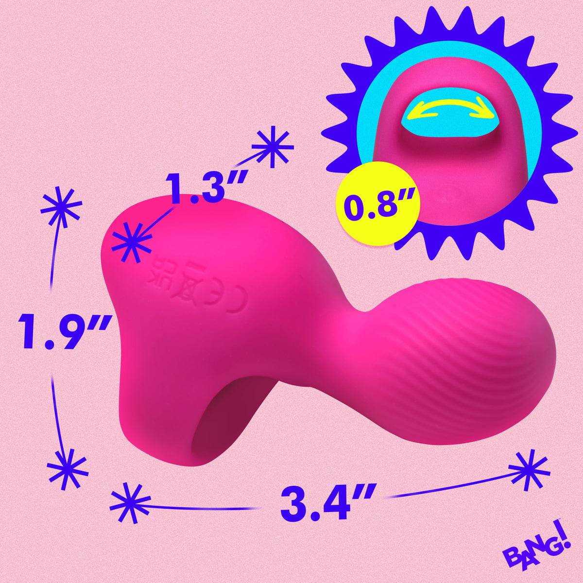 Silicone Finger Vibrator