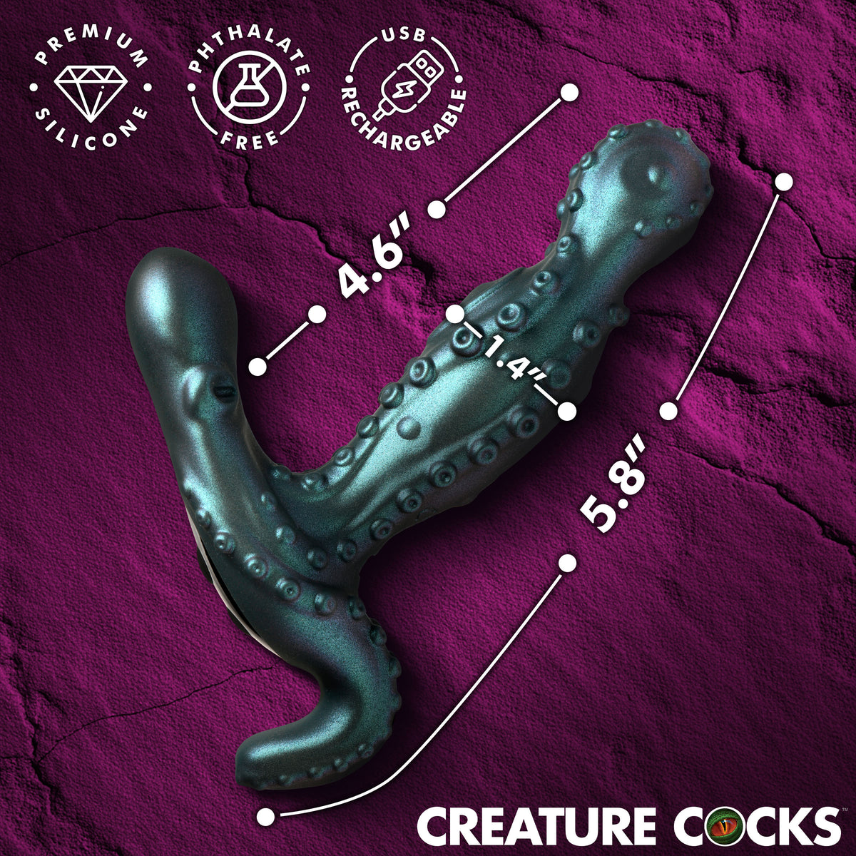 Octoprobe Gyrating Prostate Vibrator