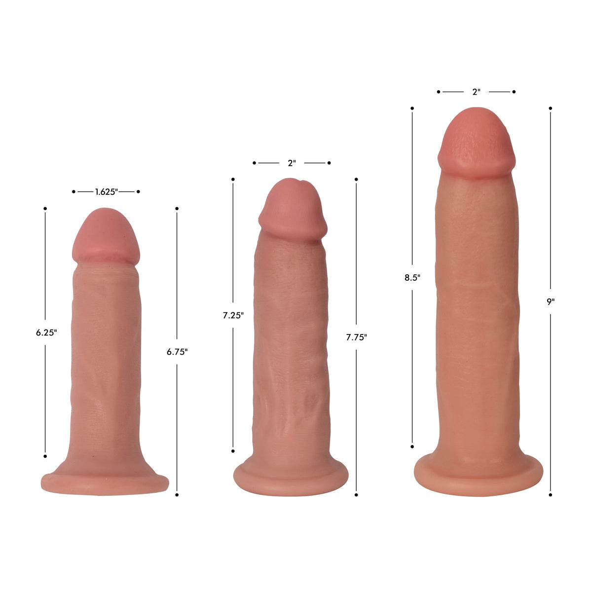 Jock Bareskin Dildo - 7 Inch BULK