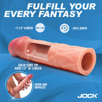Enhancers 1.5" Silicone Penis Extension Sleeve - Light