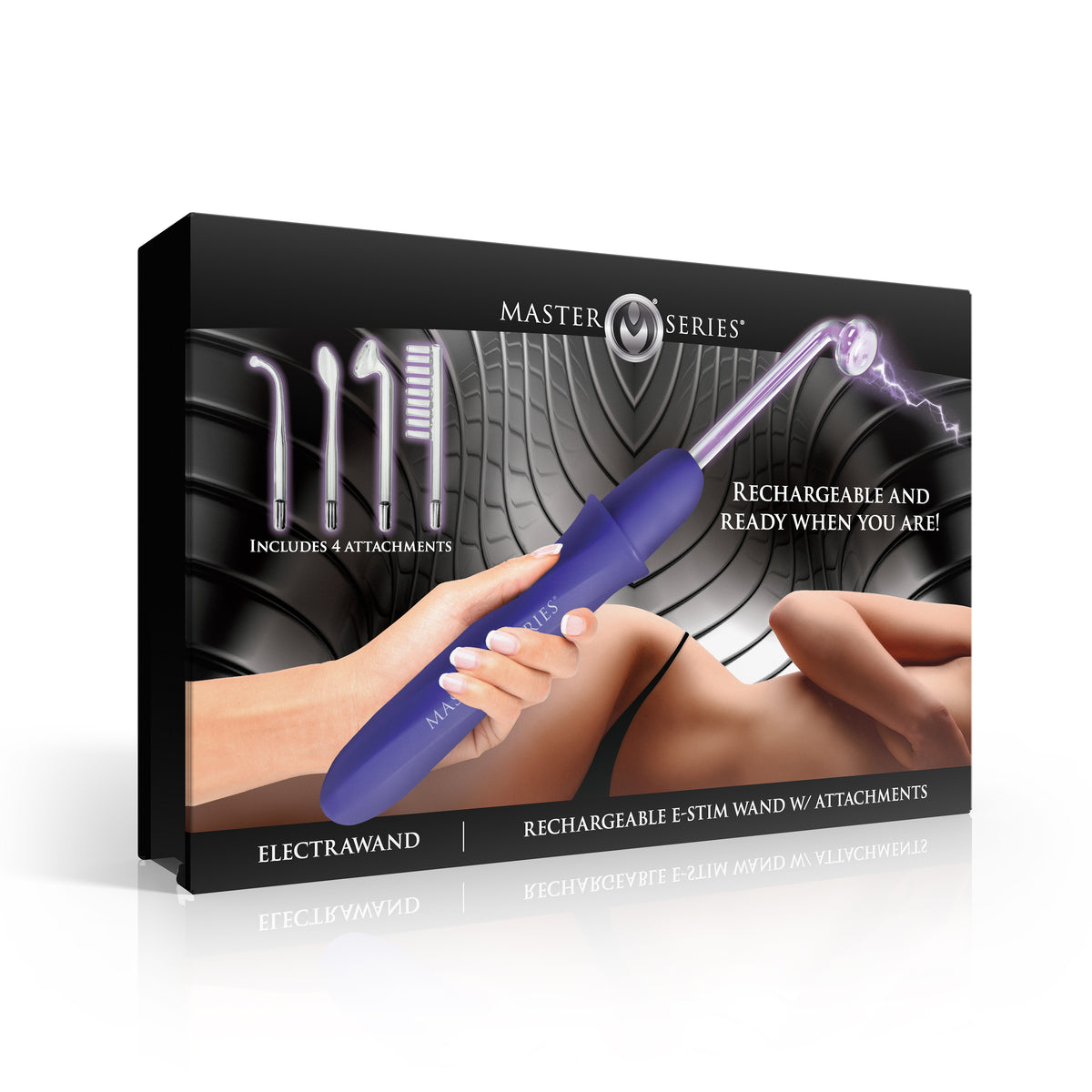 Elektrawand Rechargeable Violet Wand with Attachments