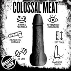 Moby Huge 2 Foot Tall Super Dildo - Black