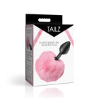 Fluffy Bunny Tail Silicone Plug