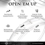 Spread Em Stainless Steel Poker Labia Clamp with Adjustable Pressure Screws