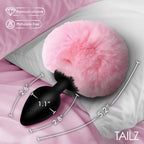 Fluffy Bunny Tail Silicone Plug