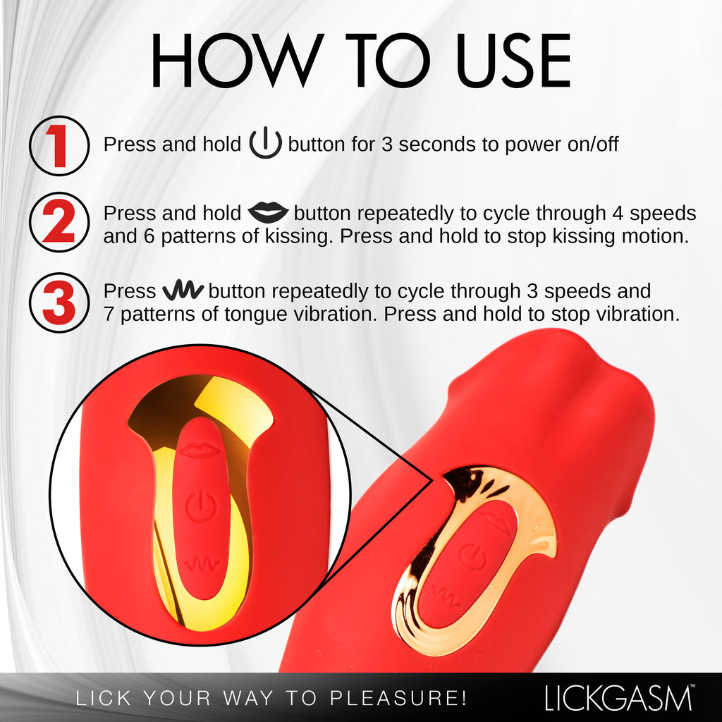 Kiss and Tell Mini Kissing and Vibrating Clitoral Stimulator