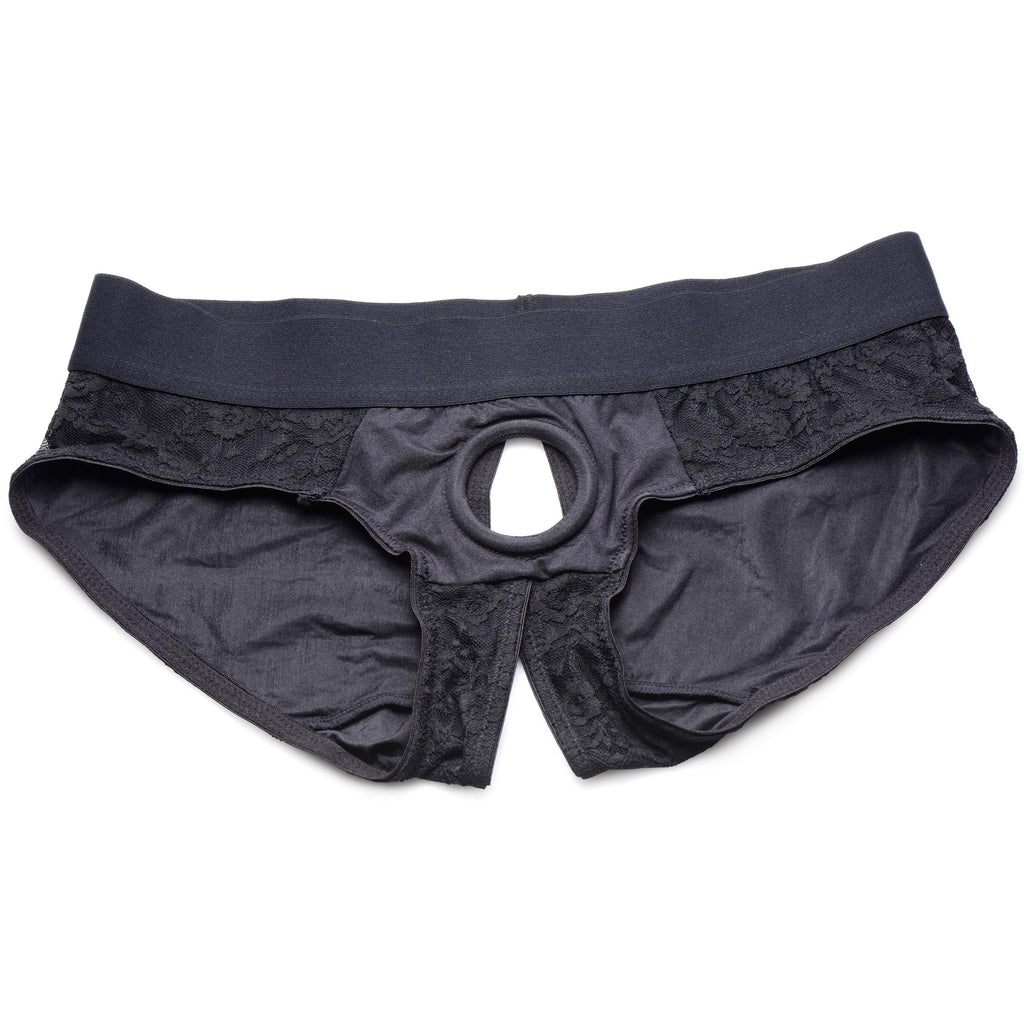 Lace Envy Crotchless Panty Harness - 3XL