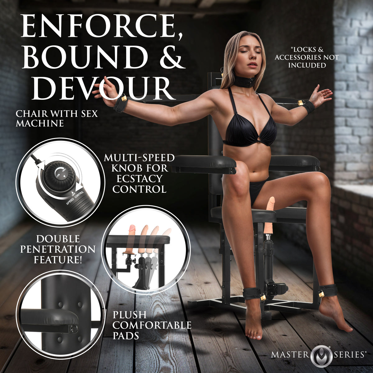 Enforcer Chair with Sex Machine
