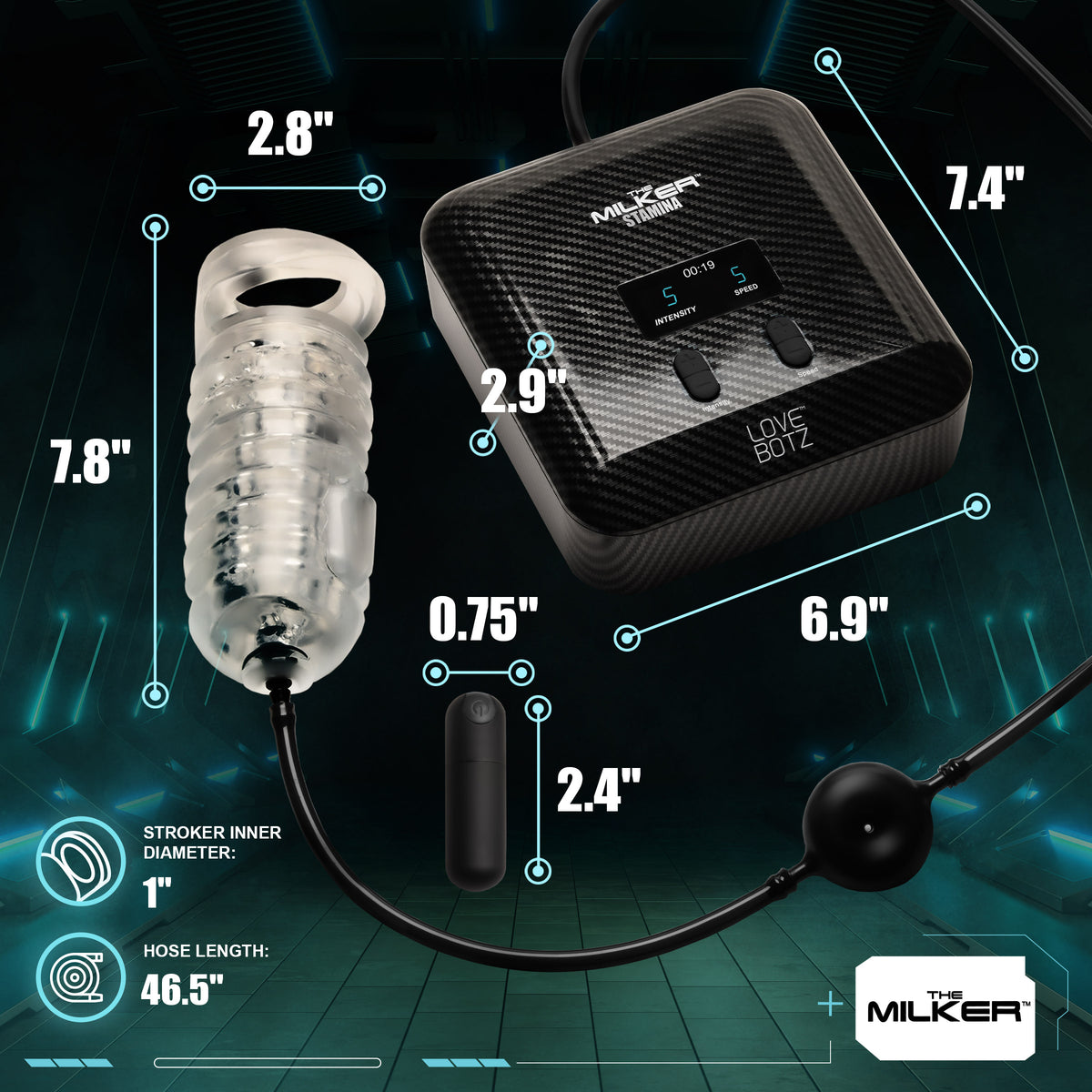 The Milker Stamina with Automatic Stroking, Suction and Vibration