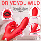 Kissing and Flicking Silicone Vibrator