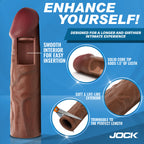 Enhancers 1.5" Silicone Penis Extension Sleeve - Dark