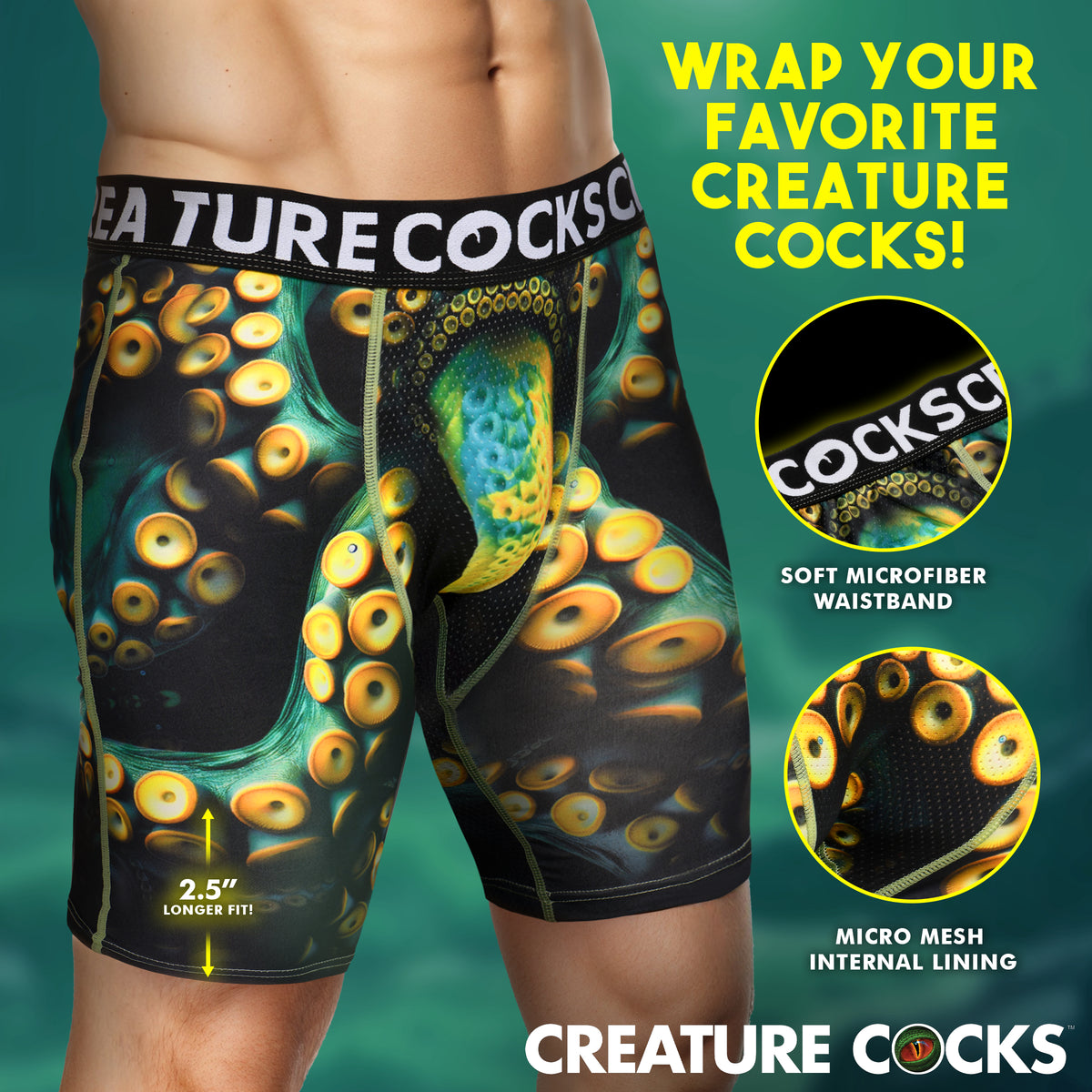 Creature Wear Monstropus Tentacled Monster Boxer Shorts