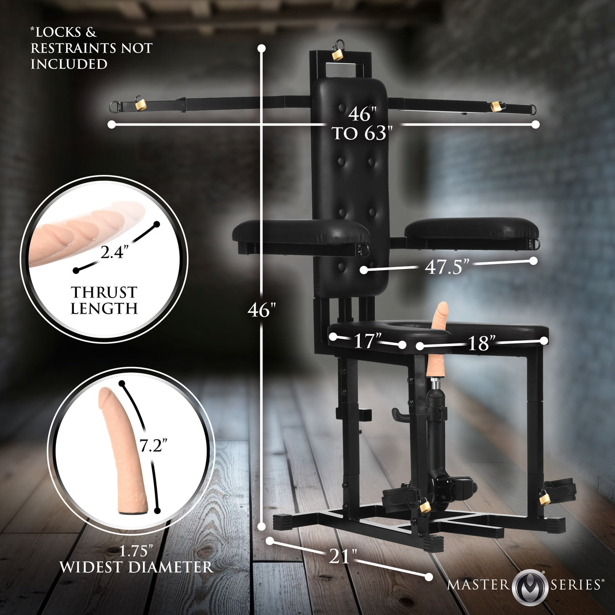 Enforcer Chair with Sex Machine