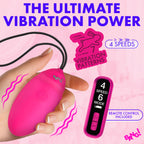 Vibrating Silicone Egg with Digital Remote