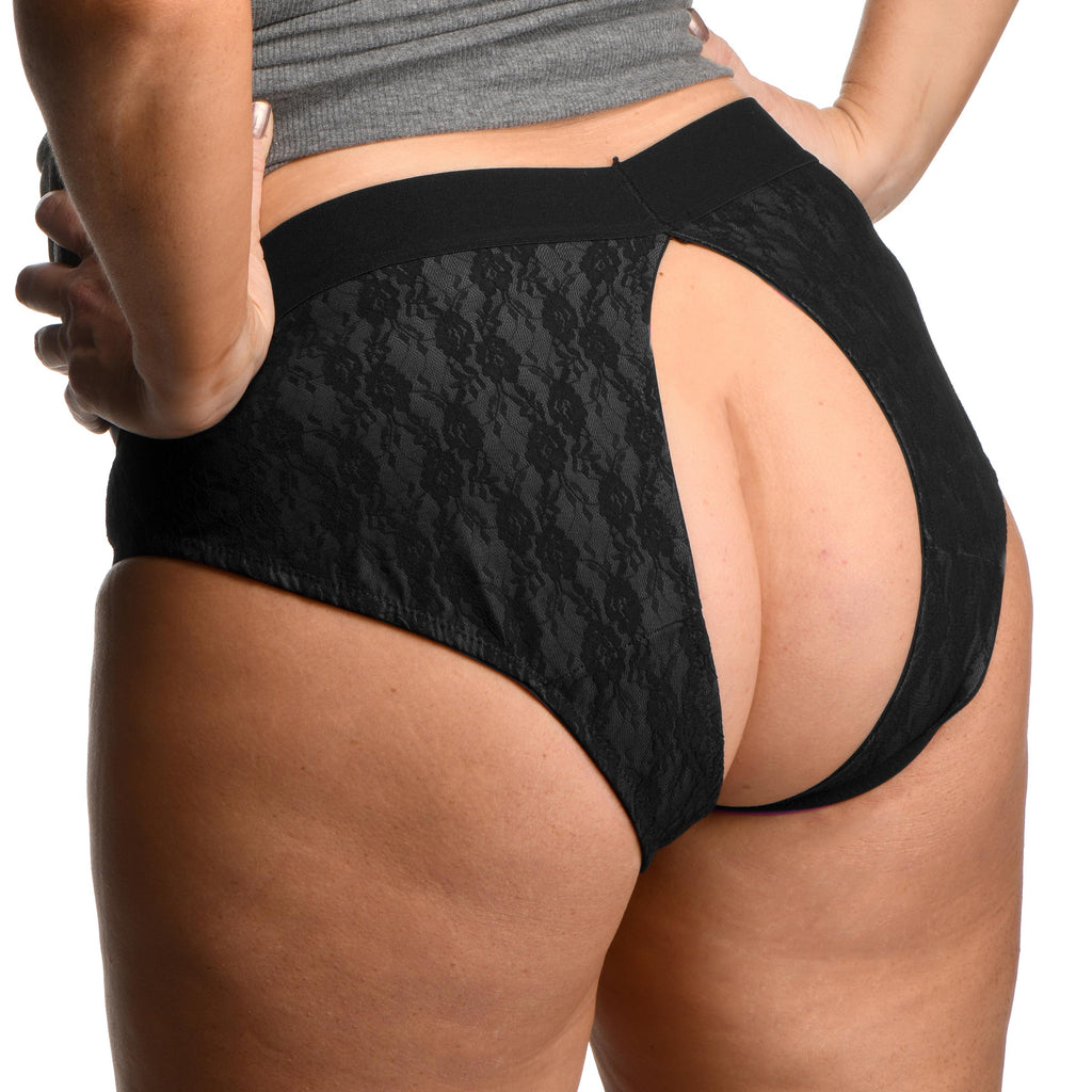 Lace Envy Crotchless Panty Harness - 3XL