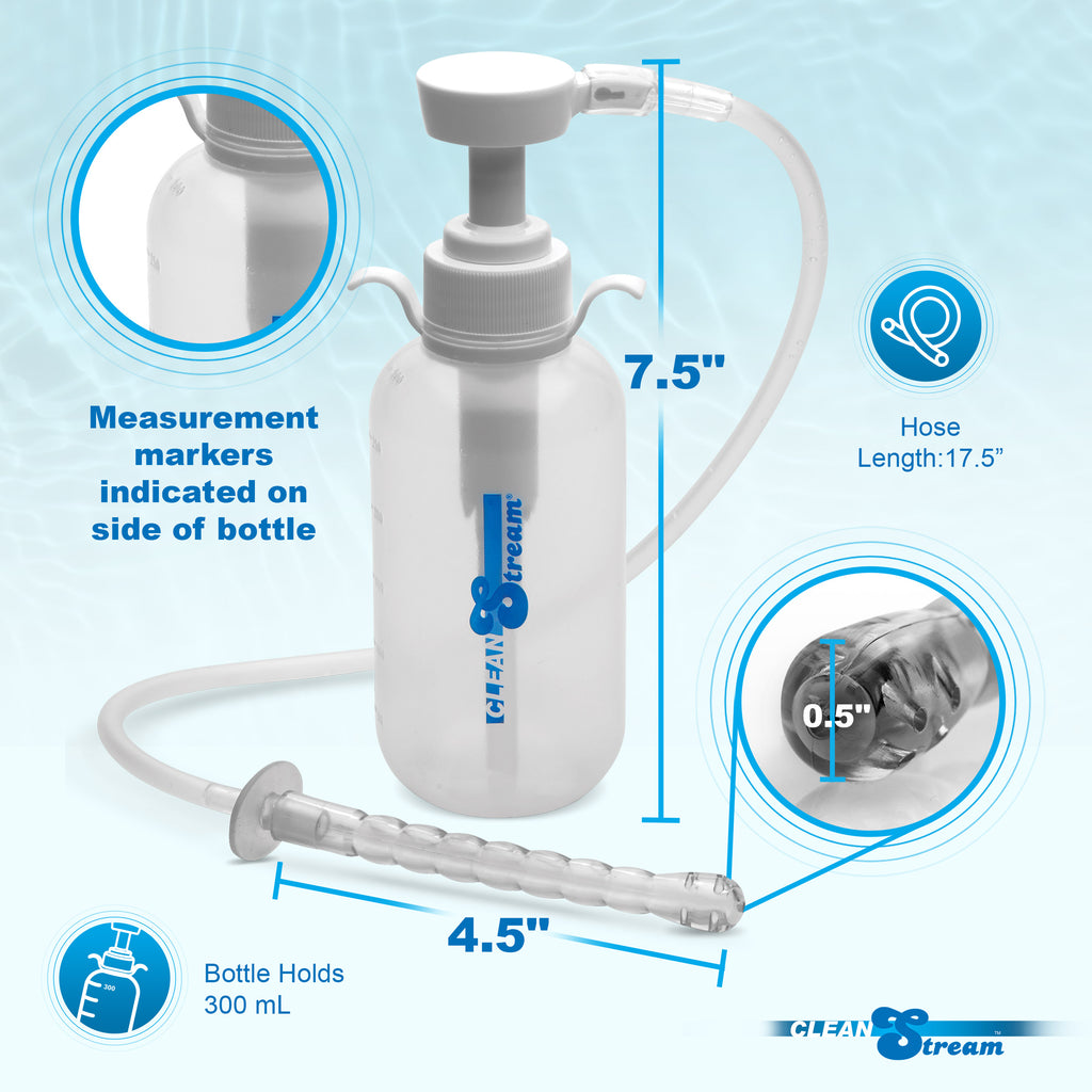 Pump Action Enema Bottle with Nozzle