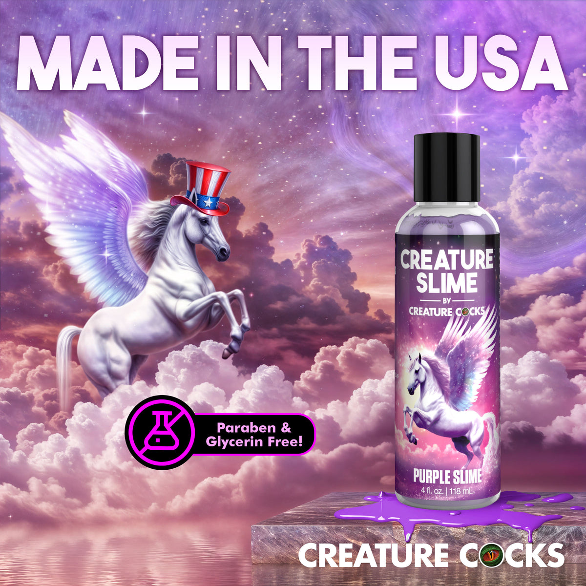 Creature Slime Water-Based Lubricant - 4oz