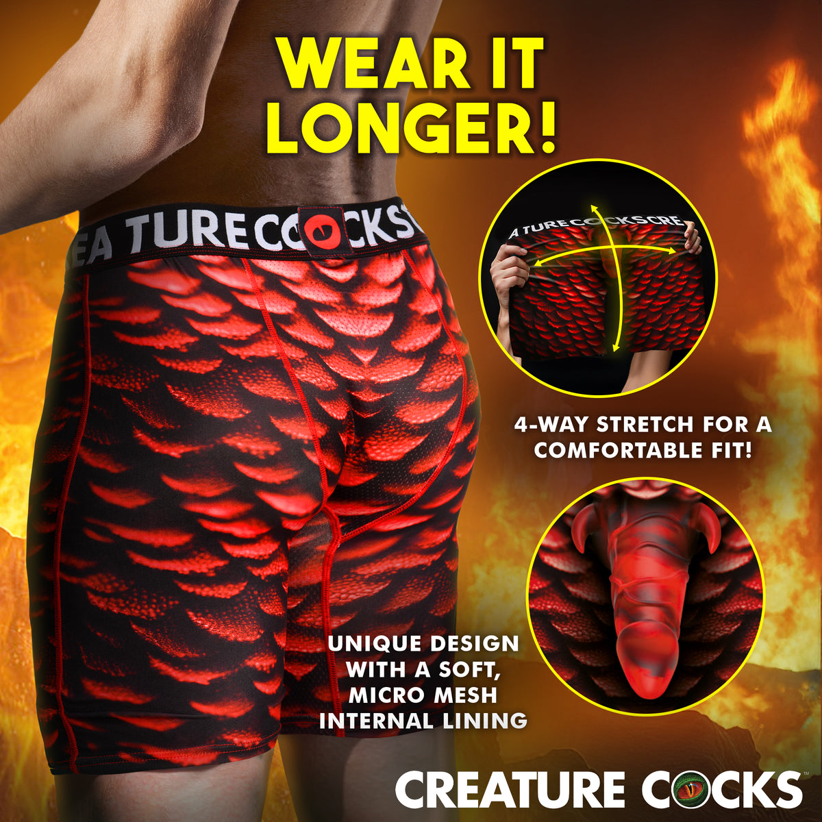 Creature Wear Horny Devil Demon Boxer Shorts