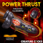 Cyborg Cock Thrusting and Vibrating Silicone Dildo