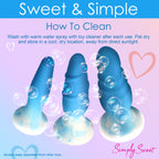 3 Piece Silicone Butt Plug Set