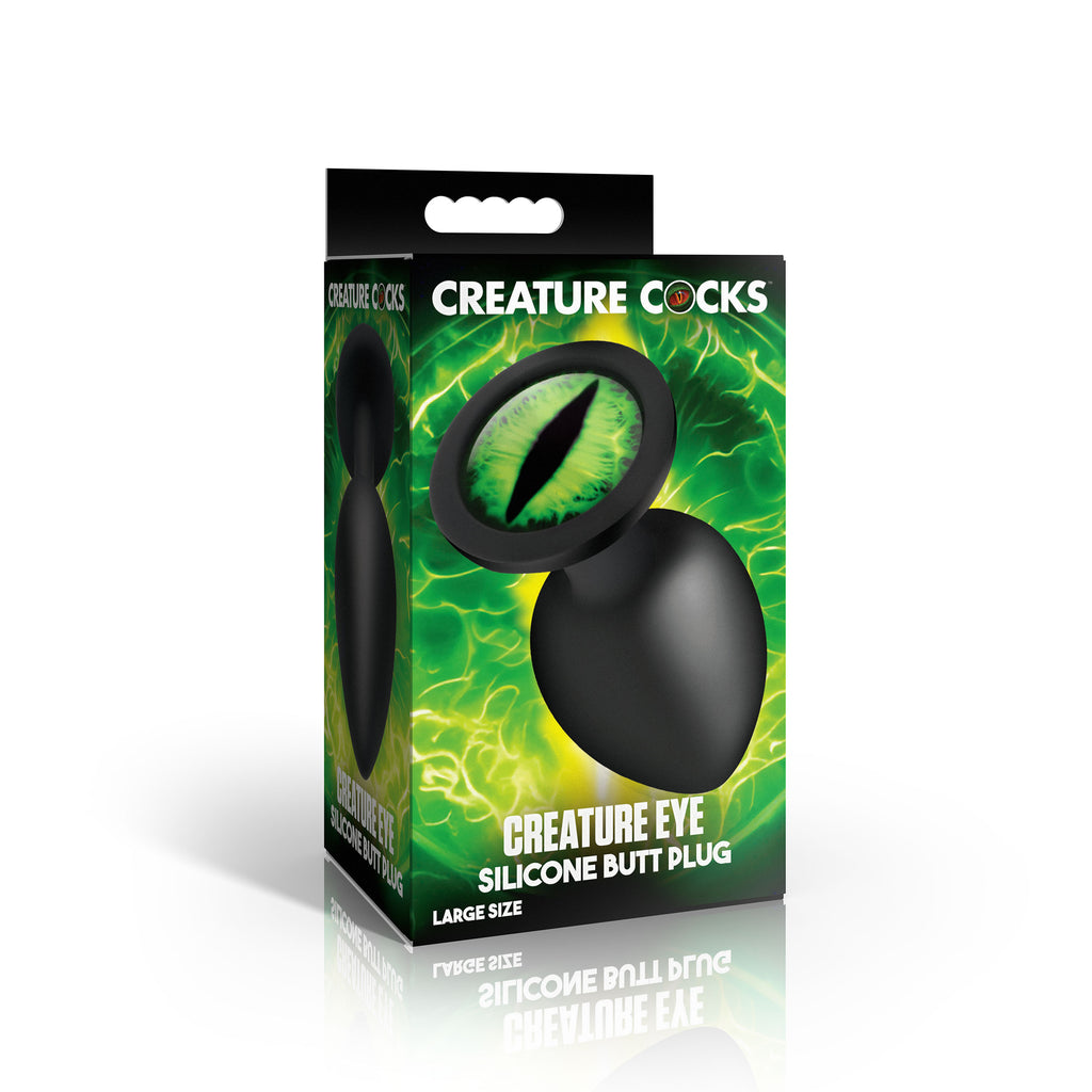 Creature Eye Green Eye Silicone Butt Plug - Large