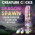 Dragon Spawn Ovipositor Silicone Dildo with Eggs