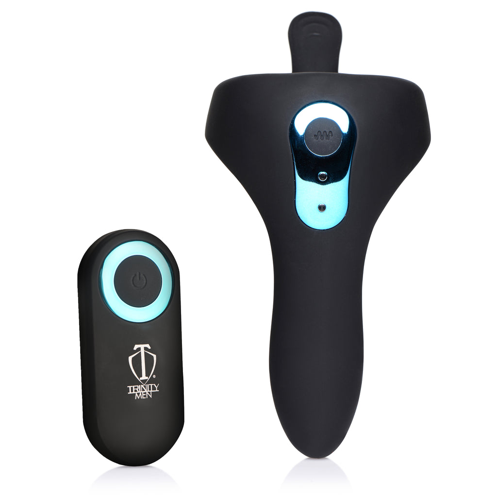 Power Taint 7X Silicone Cock and Ball Ring with Remote